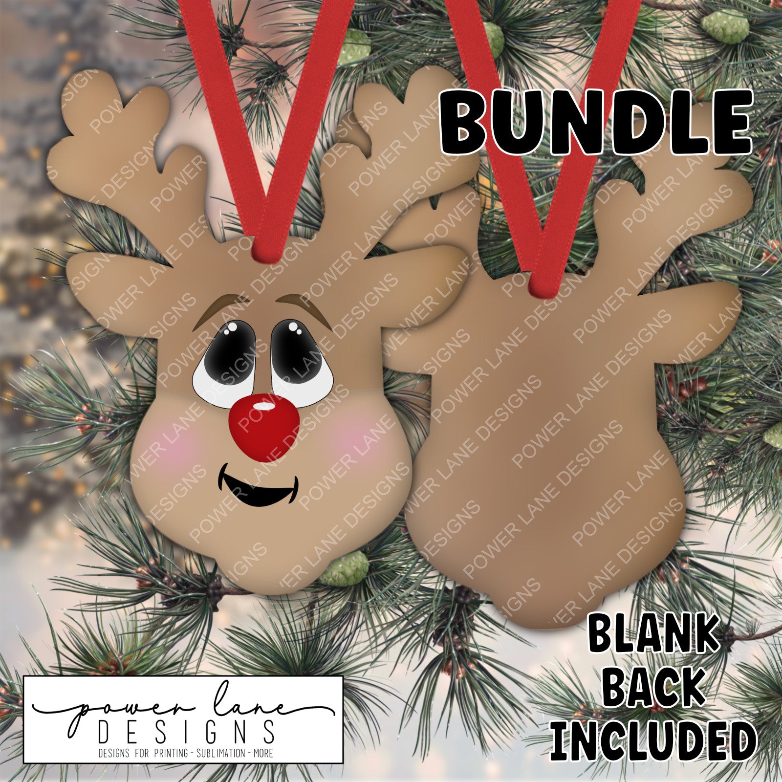 Christmas Ornaments Sublimation Blanks Bundle