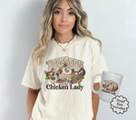 Crazy Chicken Lady T-Shirt Mug Sublimation Design, Instant Digital Download