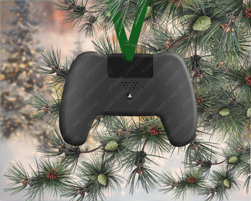 PlayStation Game Controller Ornament Front and Back Christmas Ornament Sublimation Design - Instant Download