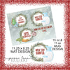 Milk and Cookies Placemat Set 02, Christmas Sublimation Design, Sublimation, PNG, Instant Digital Sublimation Download