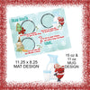 Milk and Cookies Placemat Set 04, Christmas Sublimation Design, Sublimation, PNG, Instant Digital Sublimation Download