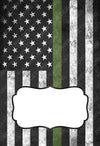 Support - Green Line - Military - Border Patrol - Garden Flag - Yard Sign - Lawn Decor - Digital Download - Sublimation