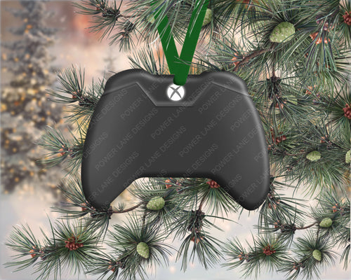 Xbox Game Controller Ornament Front and Back Christmas Ornament Sublimation Design - Instant Download