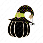 Boo Witch Hat On Pumpkin, Halloween Design, Sublimation Designs, Sublimation, PNG, Instant Digital Sublimation Download