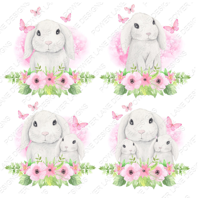 Mothers Day Gift - Easter Bunny - Farmhouse - Bundle of 4 - T-Shirt Design - Digital Download - Sublimation Design -Sublimation PNG Download