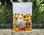 Digital Download - Garden Flag - Watercolor – Pumpkin - Gnome - Sunflowers - Fall - Fall Leaves - Country - Farmhouse - JPG - Sublimation