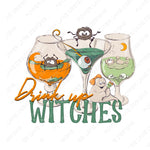 Halloween Sublimation Designs, Drink Up Witches, Cute T-Shirt Design, Sublimation Design, Digital Download, Printable Download