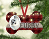 Christmas Sublimation Design - Christmas - Dog Bone Photo Ornament Design - 6 Plaid Designs - Rustic -  Instant Download - Digital Download