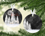 Christmas Sublimation Designs, 4 Designs, Round Ornament, Christmas, Holidays, Hanukkah, Blank Back, PNG Sublimation Design Digital Download