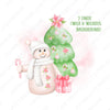 Pink Christmas Snowman Digital Design, 2 PNGs, Clipart, Sublimation Designs, Sublimation, PNG, Instant Download