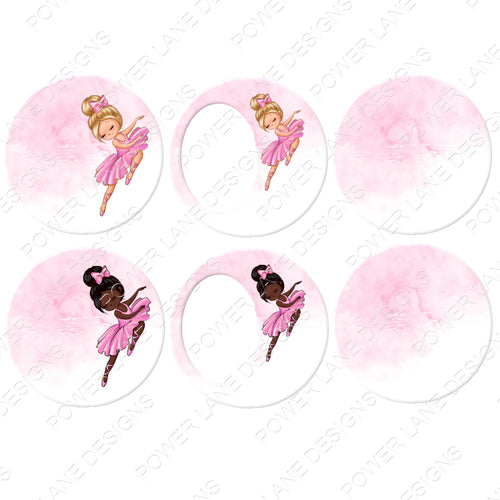 Ballerina, Round Christmas Ornament Sublimation Design, Sublimation, 6 PNGs, PNG, Instant Digital Sublimation Download, Printable Clipart