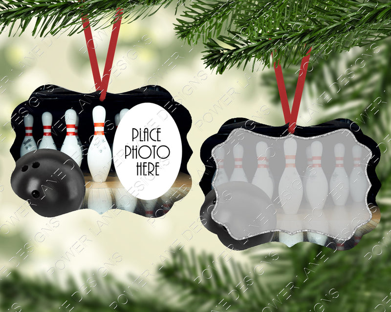 Sublimation Design - Bowling Ornament - Benelux - Photo Ornament Design - Christmas Ornament - Bowling - Sports Photo - Instant Download