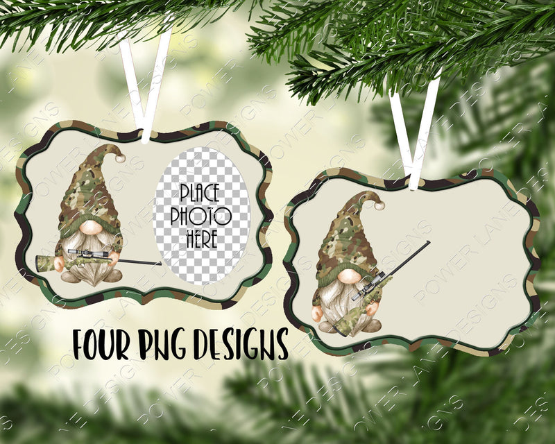 Military, Hunter, Hunting, Camo, Camouflage, Photo Ornaments, Christmas Sublimation Designs, Benelux, PNG, Sublimation Design Digital DL