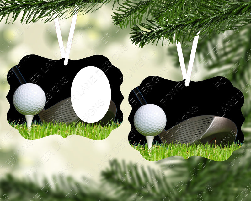 Sublimation Design - Golf Ornament - Benelux - Photo Ornament Design - Christmas Ornament - Golf - Sports Photo - Instant Download