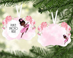 Pretty Ballerina, Dance, Ballet, Benelux Christmas Ornament Sublimation Design, 3 PNG Designs, Instant Digital Download Printable Clipart AA