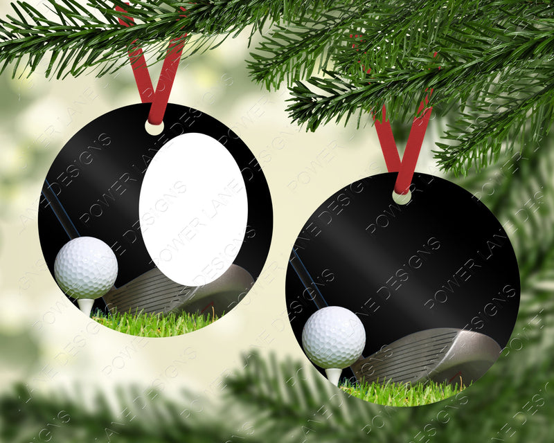 Christmas Sublimation Design Bundle, Round Sports Photo Ornaments, Photo Ornament Download, PNG, Sublimation Design, Digital Download