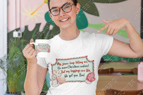 Funny No More Christmas Cookies Design, Christmas Sublimation Design, PNG Designs, T-shirt, Mug, Ornament, Sublimation Digital Download