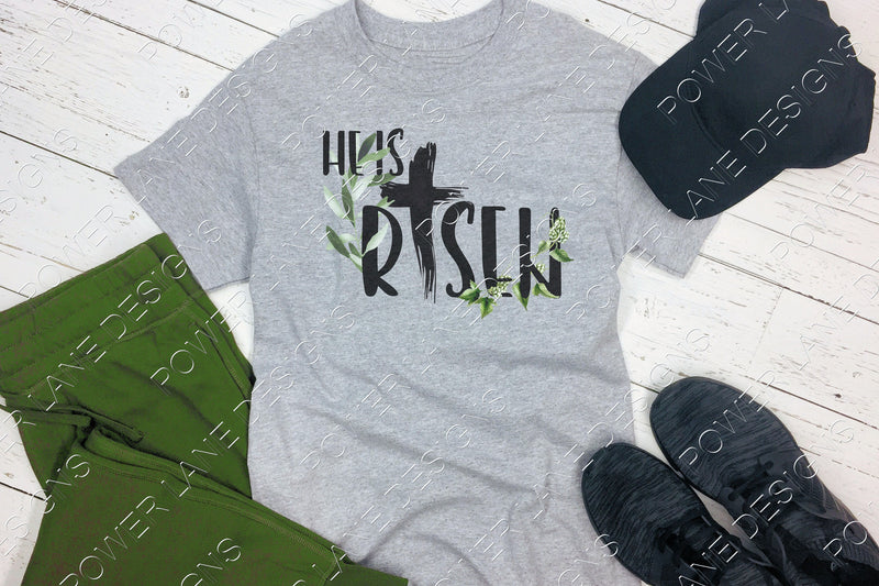 Christian - Easter - Easter Designs - Farmhouse - He Is Risen - Transparent PNG - Digital Download - Sublimation Designs -Sublimation PNG Download