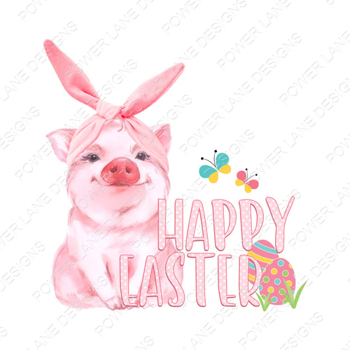 Easter - Easter Designs - Farmhouse - Pig Design - Transparent PNG - Digital Download - Sublimation Design -Sublimation PNG Download