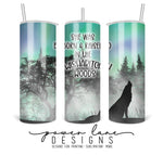 Born Raised in the Wishabitch Woods 20oz Skinny Tumbler Sublimation Design, Personalize or Print As Is, Instant Digital Sublimation Download