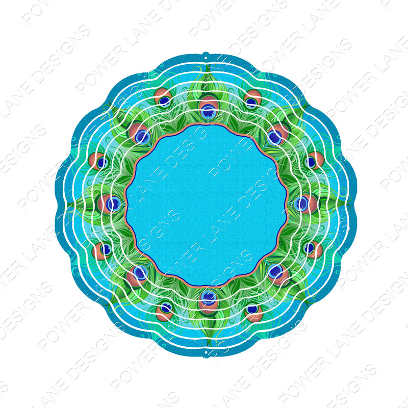 Peacock Wind Spinner Design, Peacock Feathers Sublimation Design, Sublimation, PNG, Instant Digital Sublimation Download, Windspinner