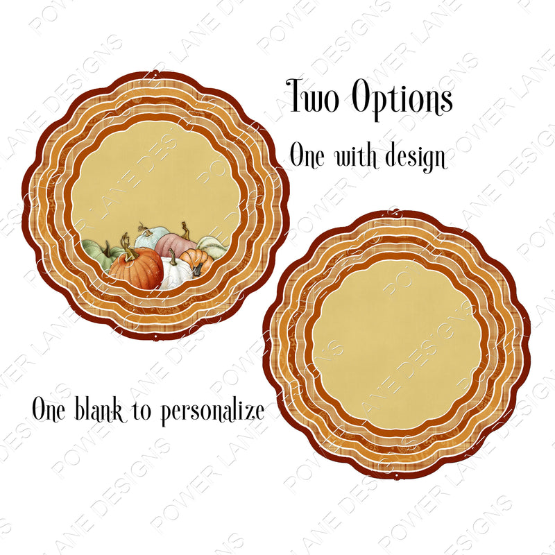 Fall Pumpkins Wind Spinner Designs, 2 PNGs, Autumn Sublimation Design, Sublimation, PNG, Instant Digital Sublimation Download