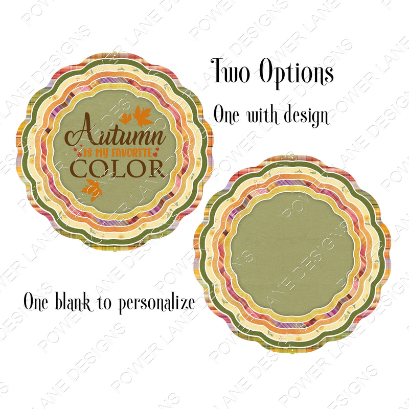 Fall Wind Spinner Designs, 2 PNGs, Autumn is My Favorite Color, Sublimation Design, Sublimation, PNG, Instant Digital Sublimation Download