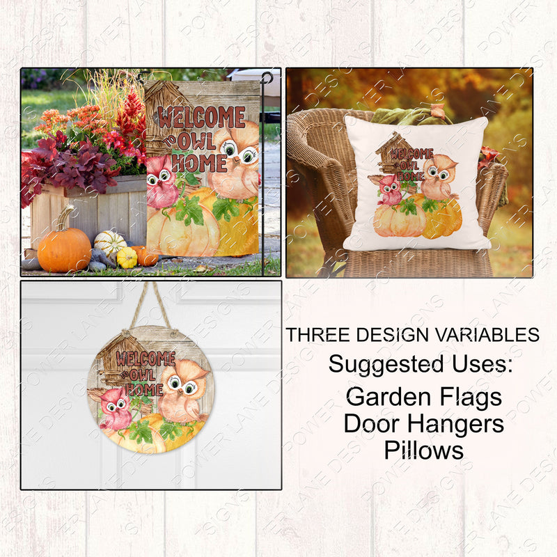 3 PNGs Sublimation Design, 3 Variations Garden Flag, Door Hanger, Pillow Sublimation Designs, PNG, Instant Digital Sublimation Download