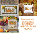 3 PNGs Garden Flag, Door Hanger, Door Mat Sublimation Designs, Fall Sublimation Design, PNG, Instant Digital Sublimation Download