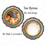 Halloween Pumpkin Wind Spinner Design, 2 PNGs, Halloween Sublimation Designs, Sublimation, PNG, Instant Digital Sublimation Download