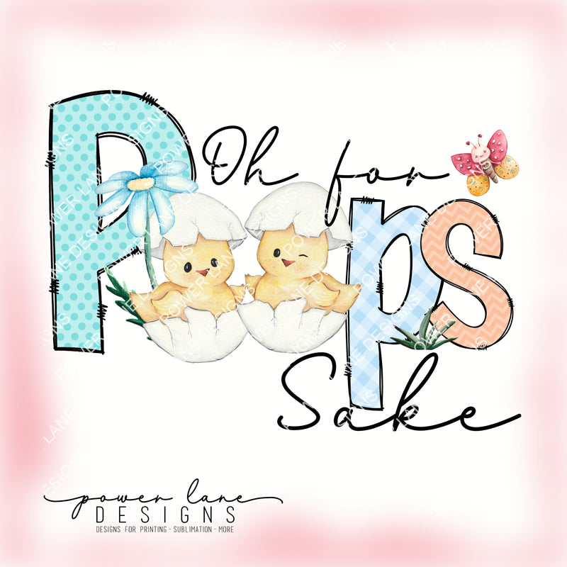 Easter Oh For Peeps Sake Sublimation Design, PNG, Instant Download