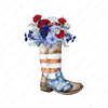 American Flag Boots - Fourth of July - 4th of July  - Digital Download - Sublimation Design